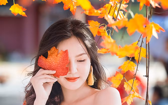 Hàng cây phong lá đỏ lãng mạn xuất hiện tại Hà Nội