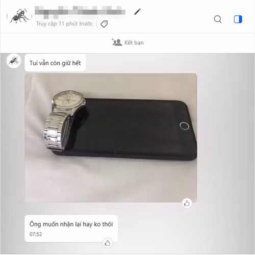 Đồ ăn trộm vẫn giữ lại chứ chưa bán.