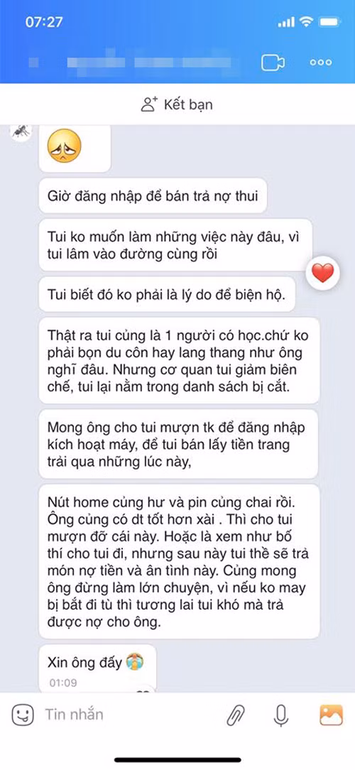 Tên trộm lấy lý do lâm vào đường cùng.