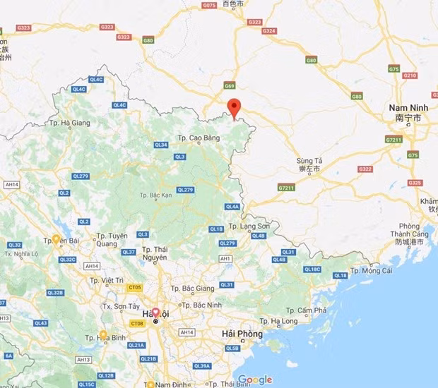 Dong dat tai Cao Bang keo theo du chan gay rung lac tai Ha Noi hinh anh 1