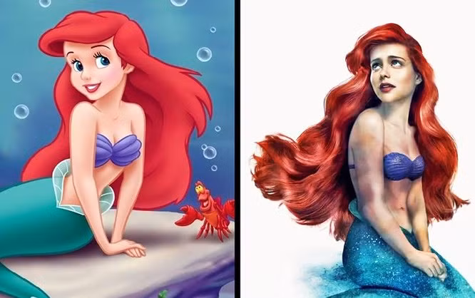 Các nhân vật hoạt hình nổi tiếng của Disney ở ngoài đời thực sẽ như thế nào? ảnh 5 Nguồn: Bright Side