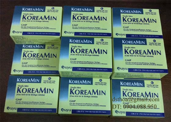 Dung dịch thuốc tiêm Koreamin bị đình chỉ lưu hành do thuốc không đạt chỉ tiêu định lượng Ginko Flavon Glycosid toàn phần. Ảnh minh họa