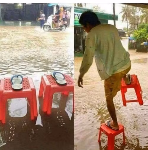 Thiết kế riêng cho mùa mưa bão.