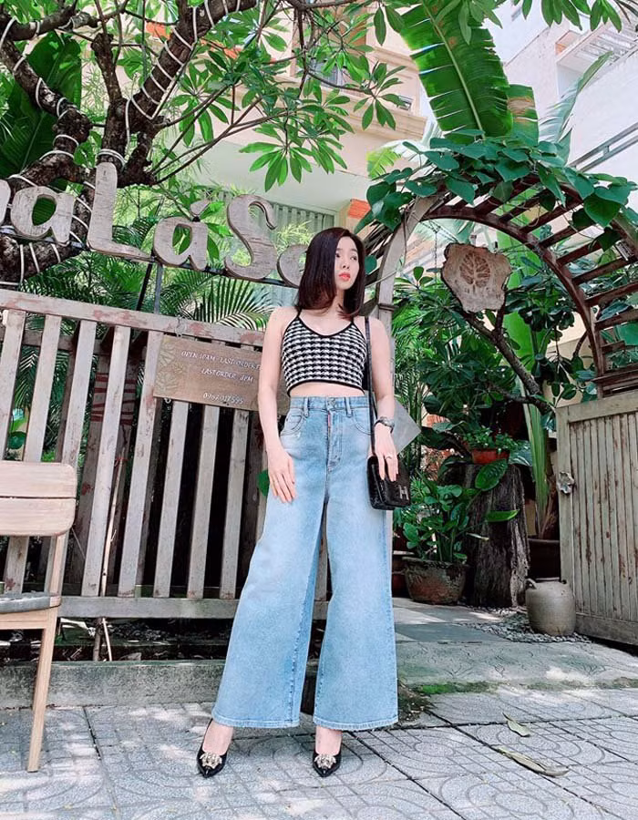 cham ngo 40, le quyen van an dut gai xuan thi voi loat kieu phoi do cung quan jeans - 4