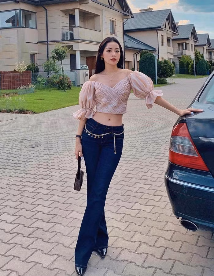 cham ngo 40, le quyen van an dut gai xuan thi voi loat kieu phoi do cung quan jeans - 8