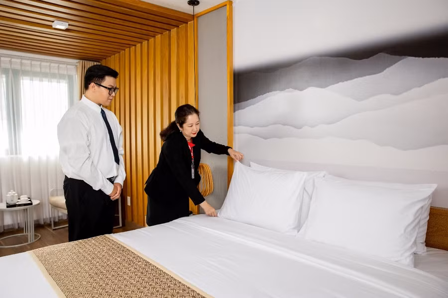Sinh viên HIU được học thực hành tại Khu tổ hợp khách sạn Sulyna ngay trong khuôn viên trường.