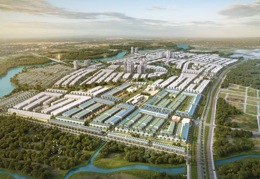 Phối cảnh tổng thể dự án T&amp;T Millennia tại Long An với quy mô 267 ha