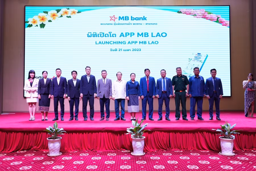 Lễ ra mắt App MB Lào diễn ra tại Thủ đô Viêng Chăn (Lào). Lễ ra mắt App MB Lào diễn ra tại Thủ đô Viêng Chăn (Lào).