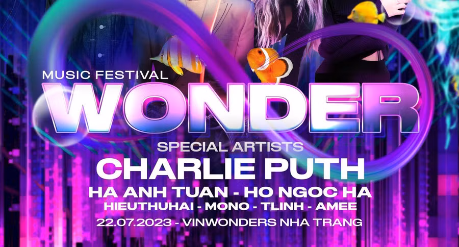 8wonder công bố dàn sao Việt biểu diễn cùng Charlie Puth
