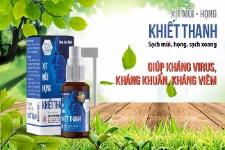 Xịt mũi họng Khiết Thanh giúp cải thiện triệu chứng sổ mũi, ngạt mũi hiệu quả.
