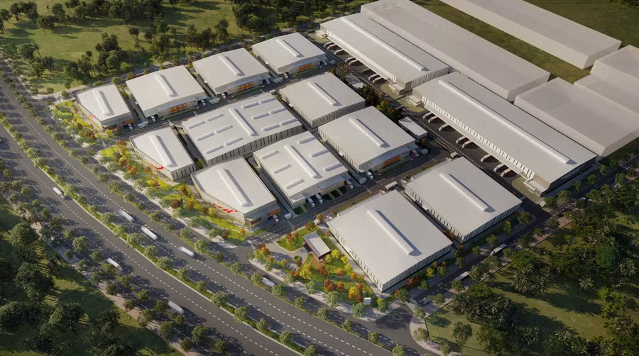 Phối cảnh toàn cảnh dự án Industrial Centre YP2C của chủ đầu tưGELEX và Frasers Property Vietnam.