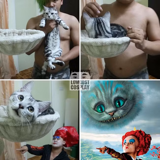 chang trai ba dao khien dan me cosplay "giat minh" hinh anh 7