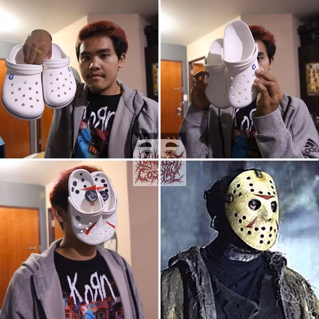 chang trai ba dao khien dan me cosplay "giat minh" hinh anh 1