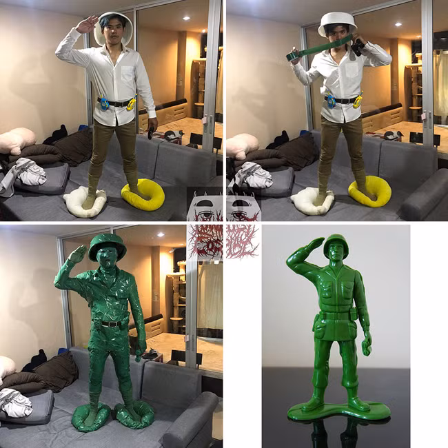 chang trai ba dao khien dan me cosplay "giat minh" hinh anh 10