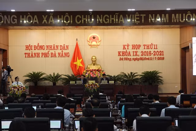 Phiên làm việc ngày 11/7, kỳ họp HĐND TP Đà Nẵng khóa IX.