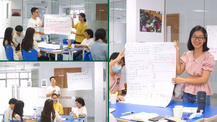 Các học viên tích cực tham gia các hoạt động trong khóa tập tuấn.