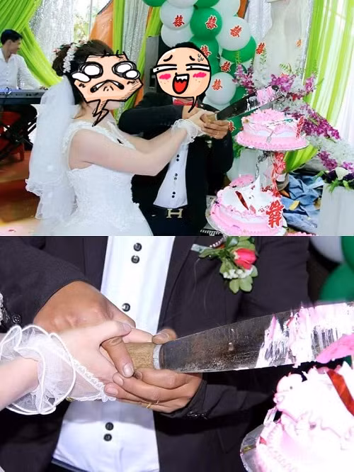 Đời người chỉ một lầm cắt bánh cưới.