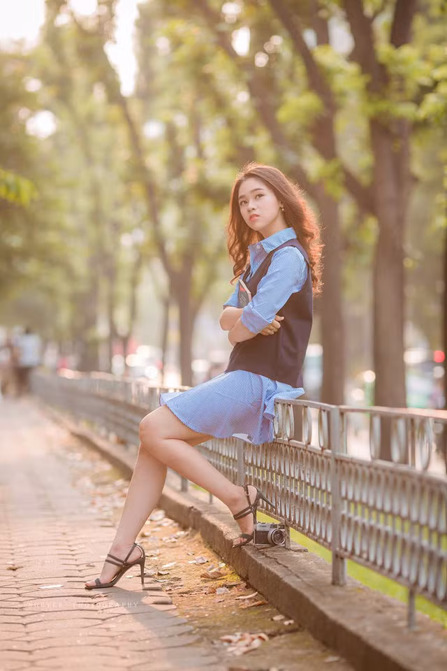 Nụ cười đẹp tựa nắng thu của nữ sinh Hà thành ảnh 3