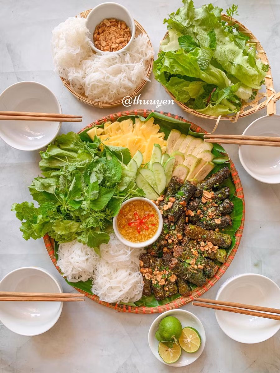 Bò nướng lá lốt