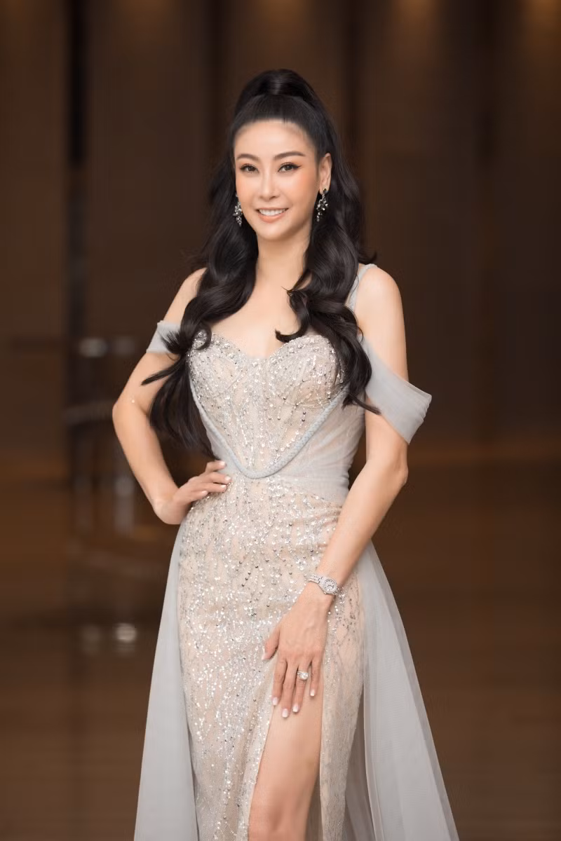 Tiểu Vy “thống trị” thảm đỏ họp báo Chung kết toàn quốc HHVN với đầm xuyên thấu ảnh 5
