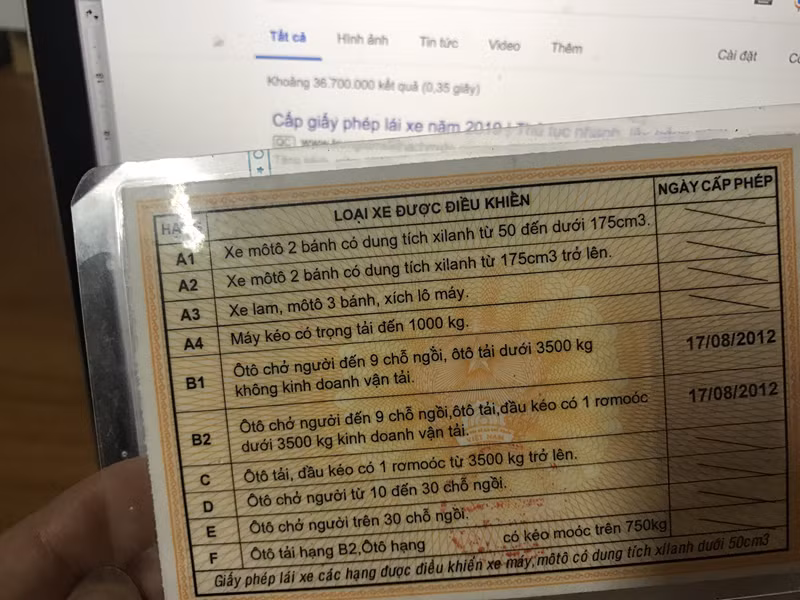 siet chat dao tao, thi va cap doi giay phep lai xe hinh 1