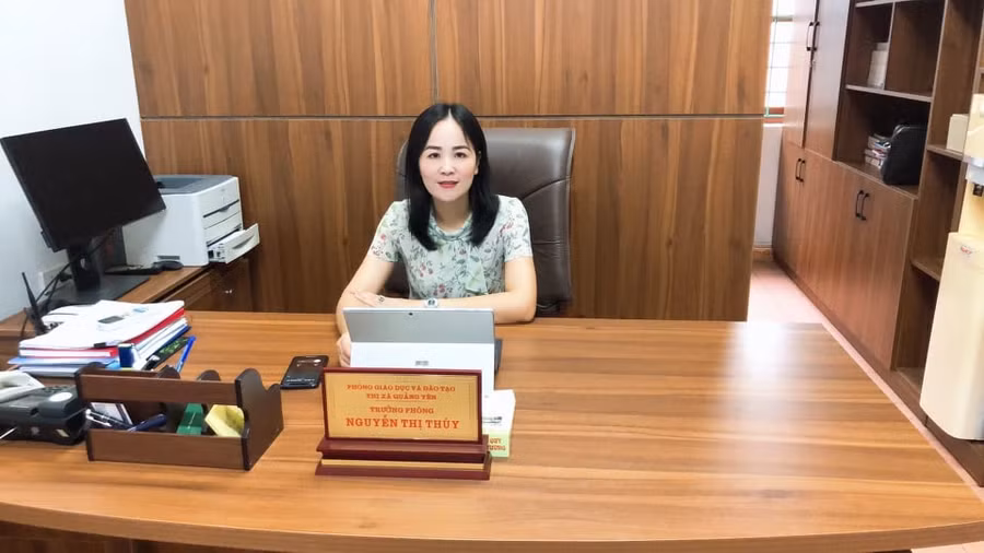Bà Nguyễn Thị Thúy - Trưởng phòng GD&amp;ĐT thị xã Quảng Yên (Quảng Ninh).