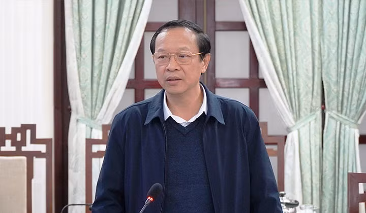 Thứ trưởng Bộ GD&amp;ĐT Phạm Ngọc Thưởng phát biểu tại buổi làm việc.