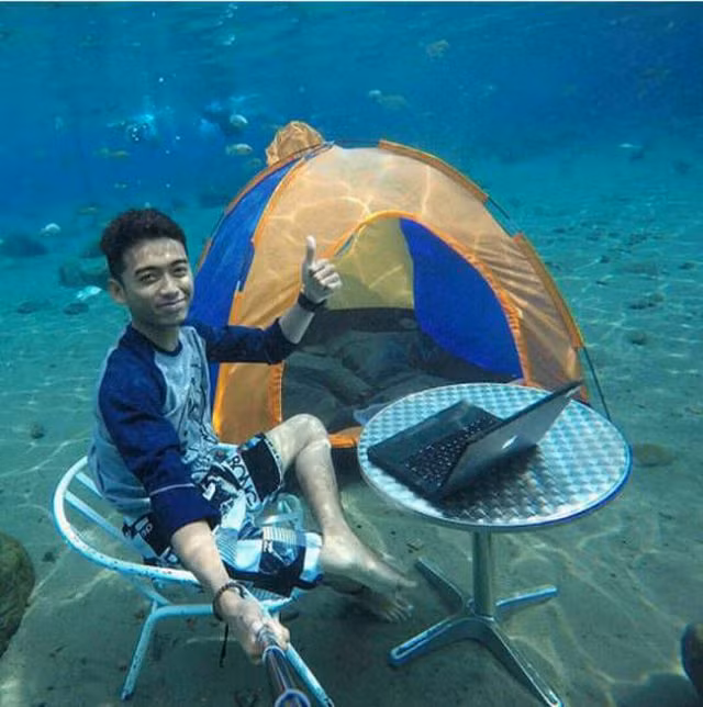 Hành động không giống ai ảnh 2 Hành động không giống ai của con người buồn cười - Hình 2