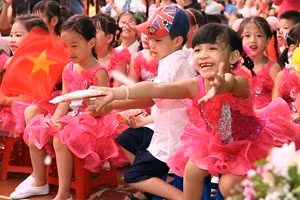 Phó Thủ tướng dự khai giảng cùng các cháu học sinh tiểu học ảnh 2