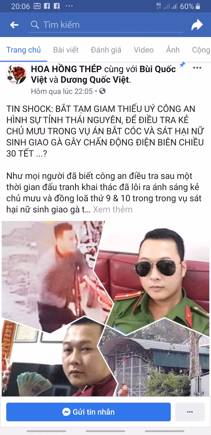 Những thông tin bịa đặt trên mạng xã hội