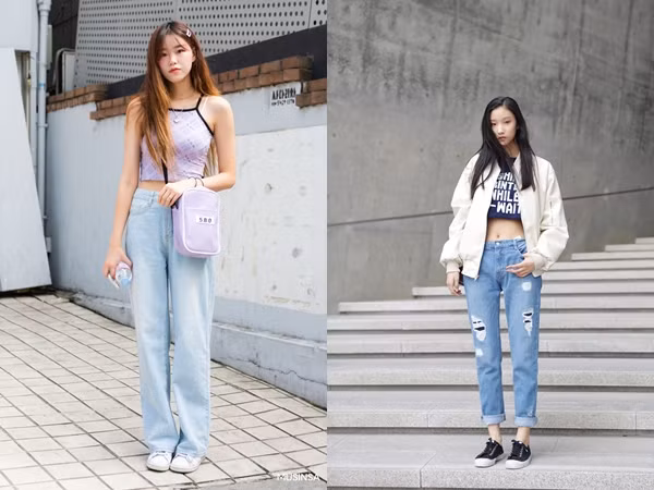 5 công thức mặc đẹp giúp nàng nấm lùn xinh tươi, chân dài miên man ảnh 1 Áo croptop và quần cạp cao chính là set đồ