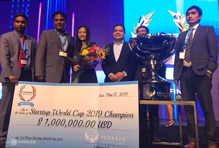 Abivin chiến thắng giải thưởng 1 triệuUSD tại Startup World Cup 2019. Ảnh: Techfest Vietnam. Abivin chiến thắng giải thưởng 1 triệuUSD tại Startup World Cup 2019. Ảnh: Techfest Vietnam.