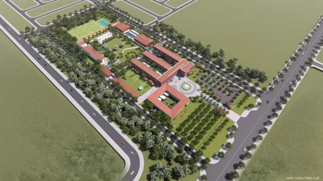 Tổng thể công trình Trường Hội nhập Quốc tế iSchool Quảng Trị Tổng thể công trình Trường Hội nhập Quốc tế iSchool Quảng Trị