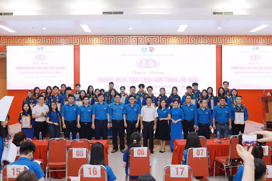 Năm 2024, Đại học Thái Nguyên có 34 thanh niên tiên tiến làm theo lời Bác.