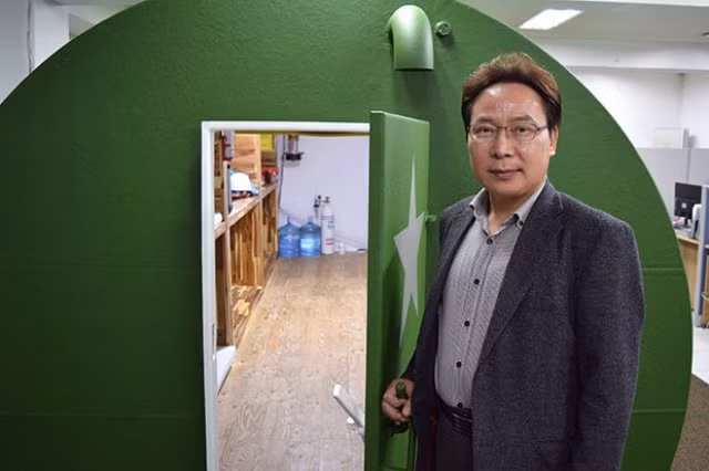 Một kiểu hầm trú hạt nhân có thể tự điều chỉnh của doanh nhân Go Wan-hyeok. Ảnh: Daily Star Một kiểu hầm trú hạt nhân có thể tự điều chỉnh của doanh nhân Go Wan-hyeok. Ảnh: Daily Star