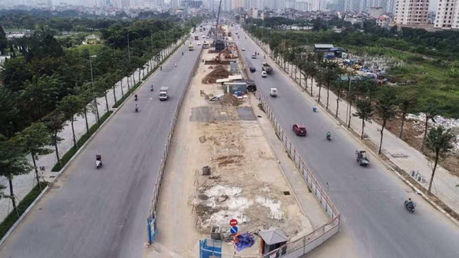 Hà Nội phân luồng giao thông đường Phạm Văn Đồng phục vụ thi công dự án cầu cạn đoạn Mai Dịch - Nam Thăng Long đường Vành đai 3 trên cao - Ảnh minh họa.