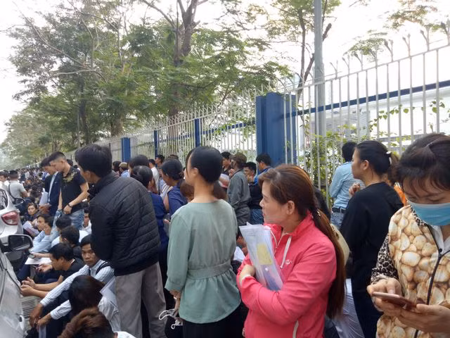 Hàng nghìn người chen nhau, xếp hàng từ 3 giờ sáng làm thủ tục visa Hàn Quốc - 15