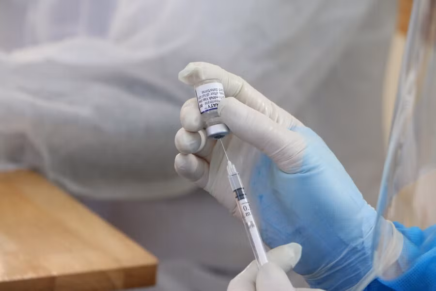 Loại vắc xin được tiêm là Comirnaty của hãng Pfizer.