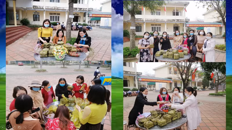 Hoạt động gói bánh chưng, trao niềm yêu thương được tổ chức vào những dịp Tết đến, Xuân về.