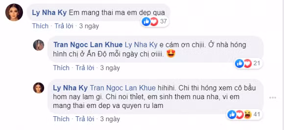 Lan Khuê đăng ảnh bầu bí nhưng đẹp ngất ngây khiến Lý Nhã Kỳ phải ngợi khen và thừa nhận phát ghiền đàn em.