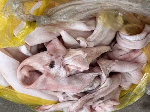 Bì lợn có dấu hiệu hư hỏng. (Ảnh: CATH).