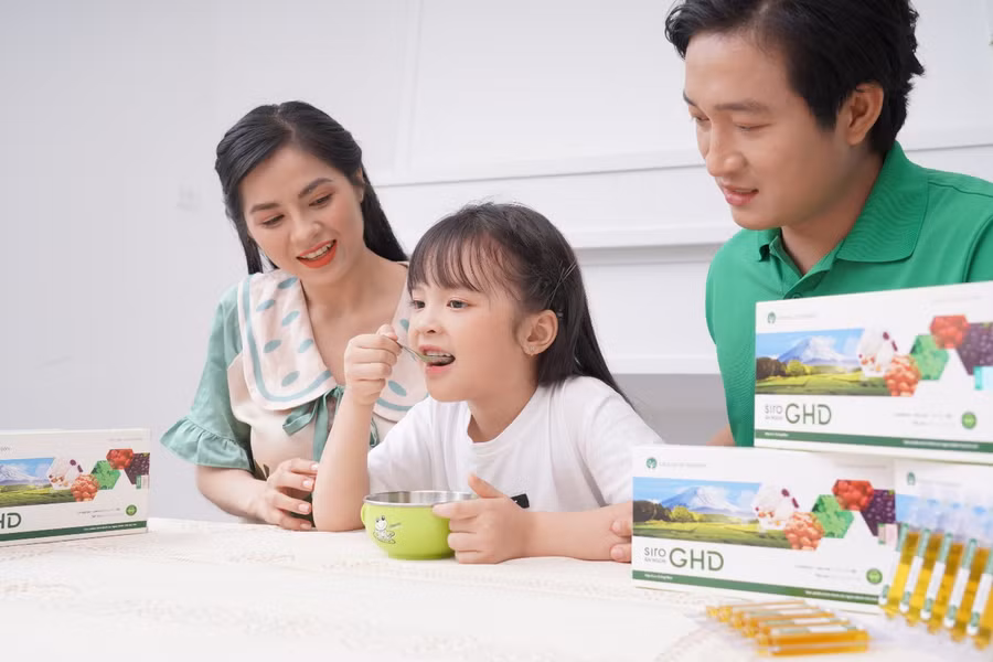 Trẻ ăn ngon ngủ tốt hơn, hệ tiêu hóa khỏe mạnh nhờ Siro ăn ngon GHD.
