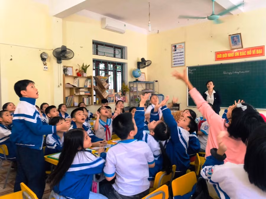 Những tiết học dạy thử về bộ sách "Cánh Diều" tại Trường tiểu học Bắc Hà, TP Hà Tĩnh.