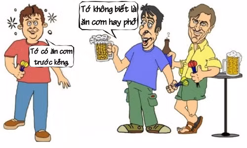 Không biết là cơm hay phở