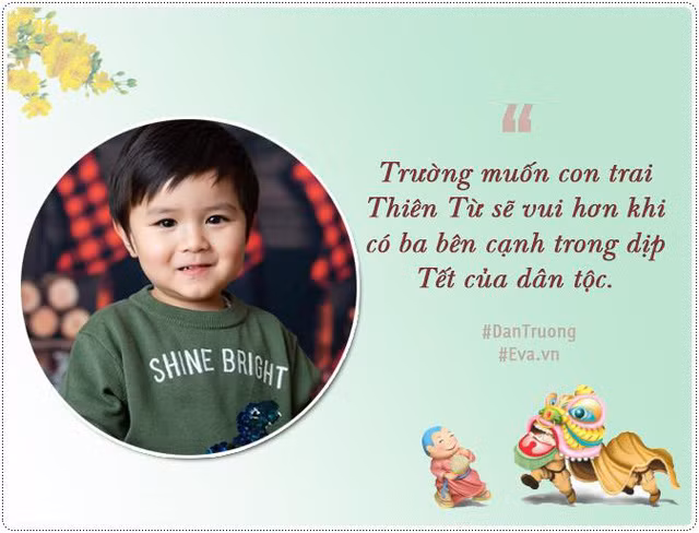 Cậu con trai Thiên Từ đón năm mới thứ 2, năm nay được bên bố trọn vẹn cả Tết.