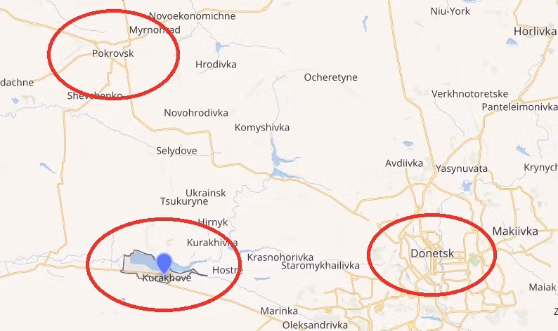 Nga đang tấn công mạnh ở Pokrovsk và Kurakhove ở vùng Donetsk Nga đang tấn công mạnh ở Pokrovsk và Kurakhove ở vùng Donetsk