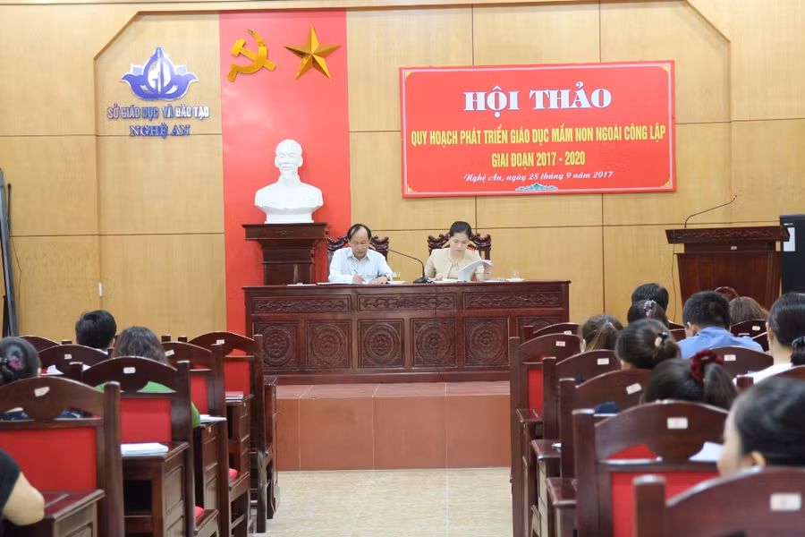 Hội thảo Quy hoạch phát triển giáo dục mầm non ngoài công lập tại Nghệ An