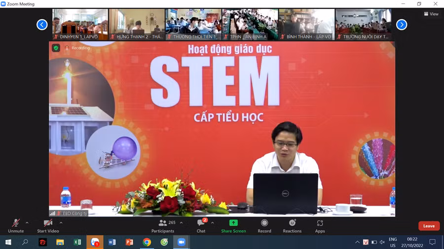 Hội nghị tập huấn được tổ chức với hình thức trực tiếp kết hợp trực tuyến.