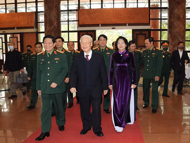 Tổng Bí thư, Chủ tịch nước dự và chỉ đạo Hội nghị Quân chính toàn quân năm 2020 ảnh 1