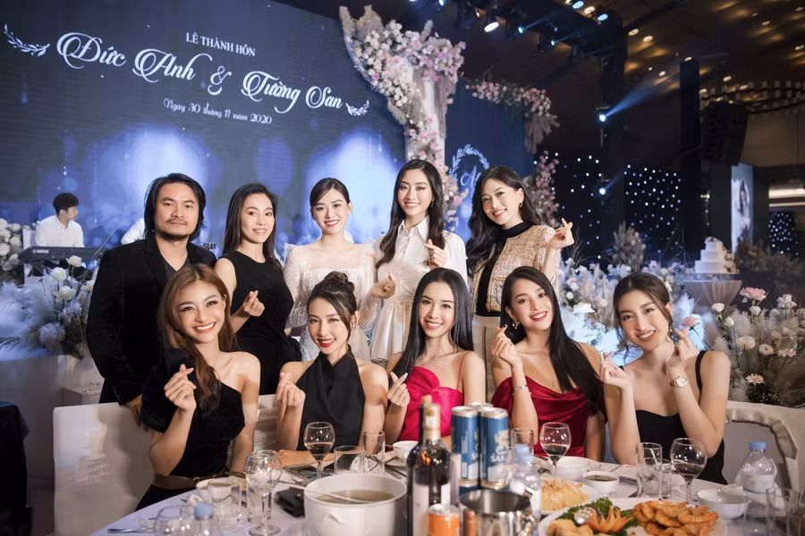 Dàn người đẹp tham dự đám cưới Á hậu Tường San.